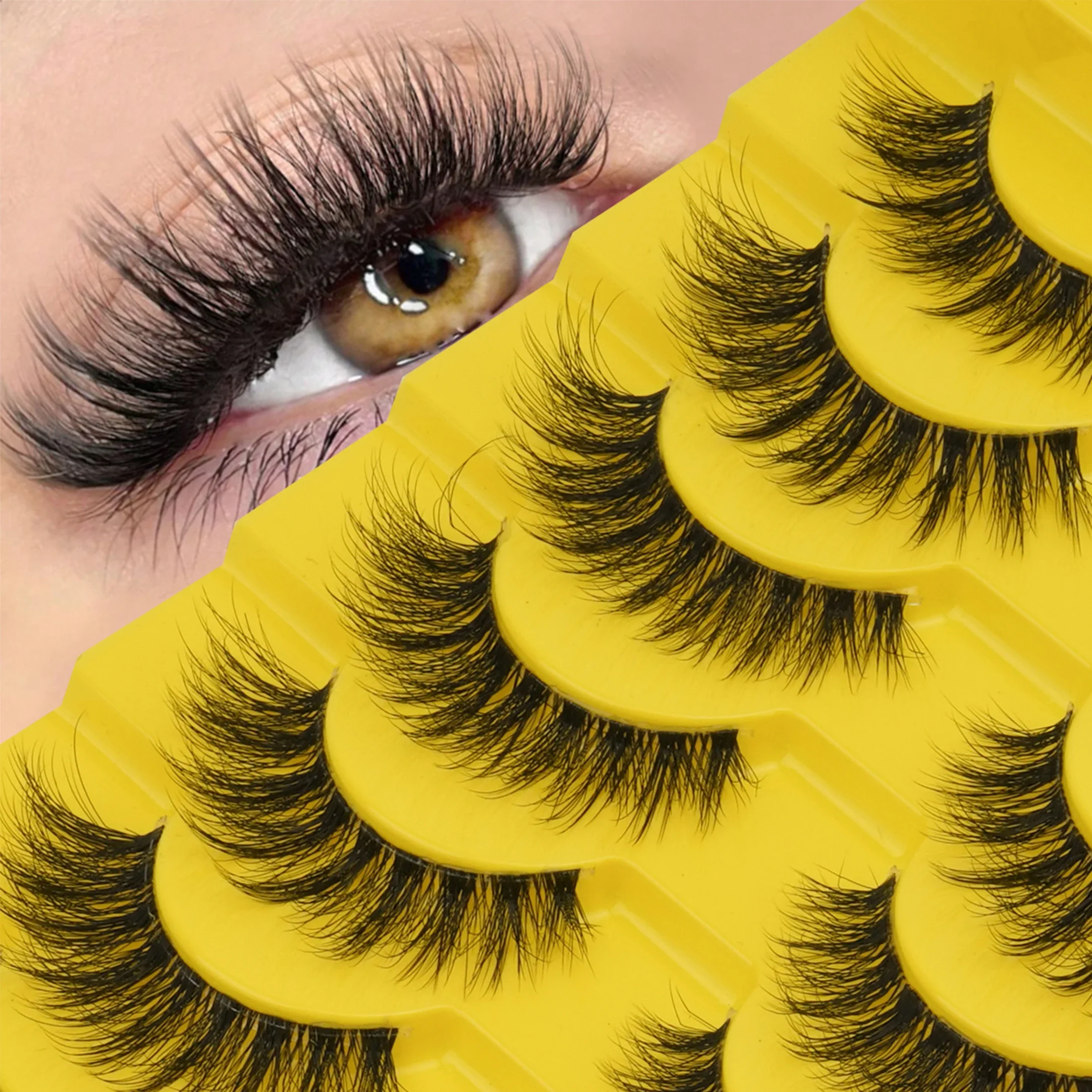 5 Çift Dağınık, Dolgun, Şerit  - Beauty Makeup Women incelemesi ve fiyatı