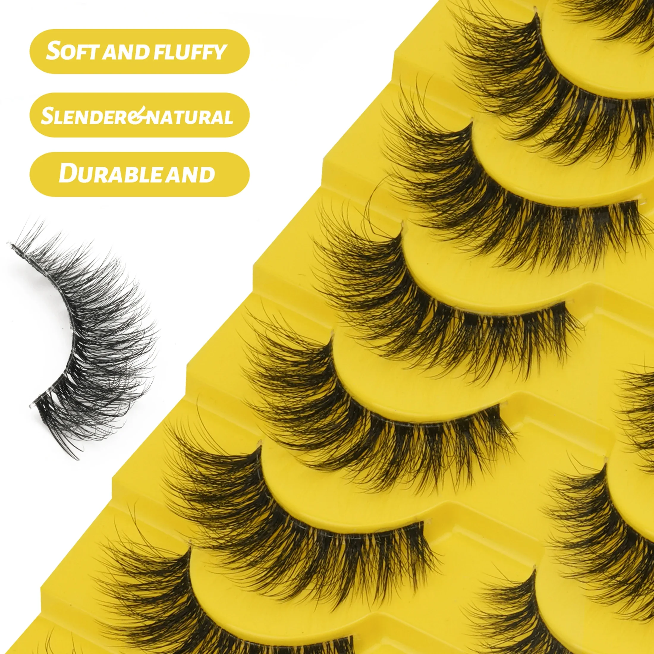 5 Çift Dağınık, Dolgun, Şerit  - Beauty Makeup Women incelemesi ve fiyatı